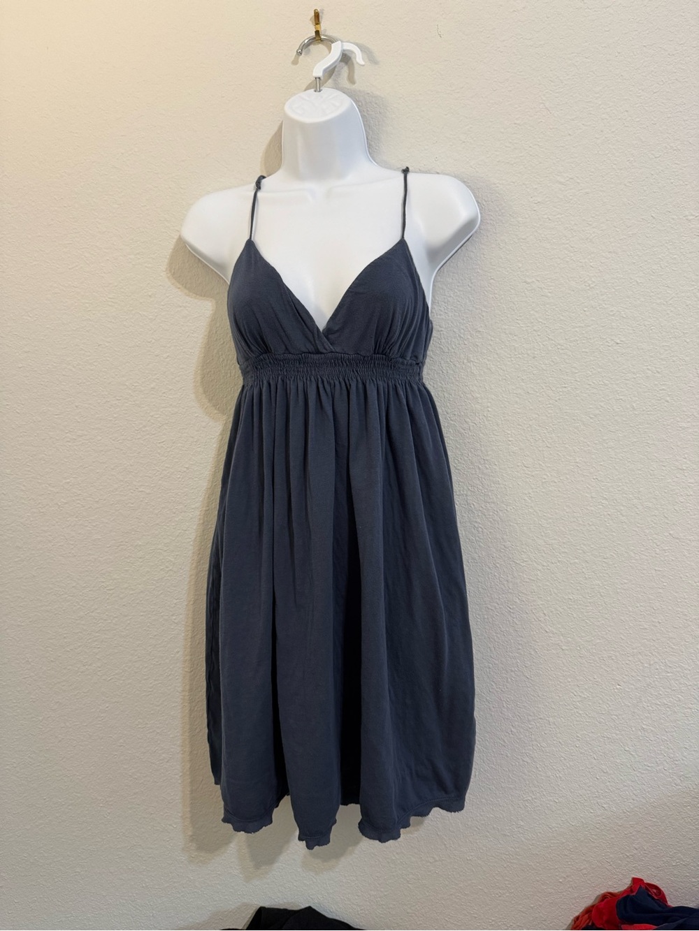 James Perse Y2K Navy Spaghetti-Strap Dress